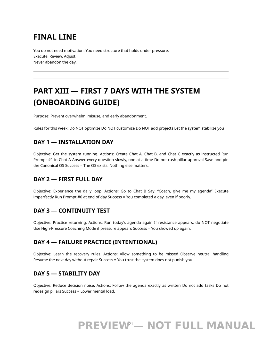Spry Executive OS structure overview